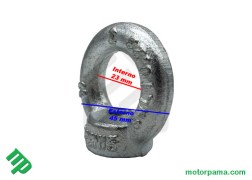 Gancio colfare femmina zn ad anello fermacarico universale m10